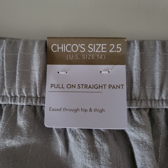 Chico's Pull On Straight Pants - Picture 4 of 6
